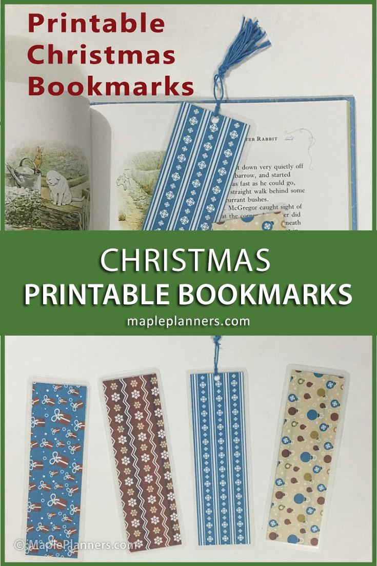 Christmas Bookmarks Printable