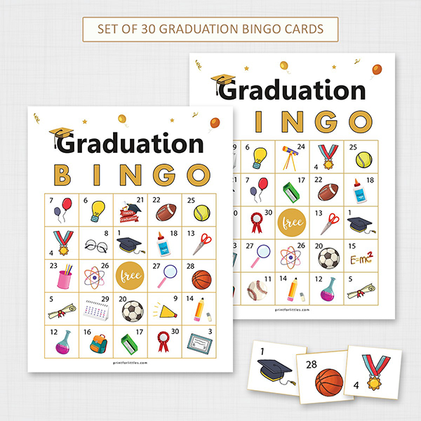 Printable Graduation Bingo Cards