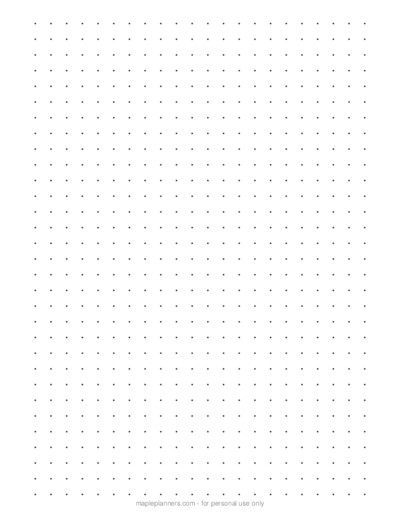 Make Your Own Printable Dot Grid Paper