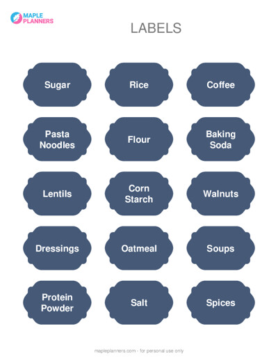 Make your own Labels Printable Label Maker Make your own Labels Printable Label Maker